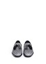 Front View - Click To Enlarge - JIMMY CHOO - 'Foxley' crinkle suede tassel slip-ons