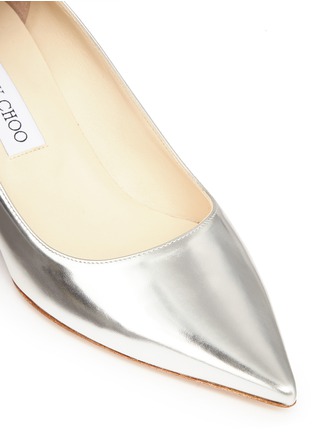 Detail View - Click To Enlarge - JIMMY CHOO - 'Aza' mirror leather pumps