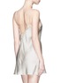 Back View - Click To Enlarge - LA PERLA - 'Petit Macramé' lace silk satin dress slip