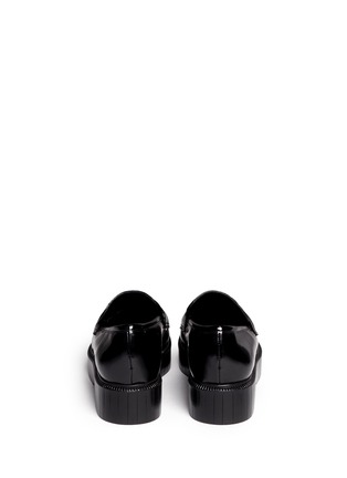 Back View - Click To Enlarge - CLERGERIE - 'Peyruk' jewel leather platform penny loafers