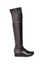 Main View - Click To Enlarge - CLERGERIE - 'Nee' stretch leather knee high platform boots