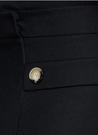 Detail View - Click To Enlarge - VICTORIA BECKHAM - Asymmetric wool gabardine pleat midi dress