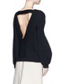 Back View - Click To Enlarge - VICTORIA BECKHAM - Oversize sleeve rib knit sweater