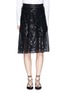 Main View - Click To Enlarge - VICTORIA BECKHAM - Sequin appliqué panelled mesh skirt