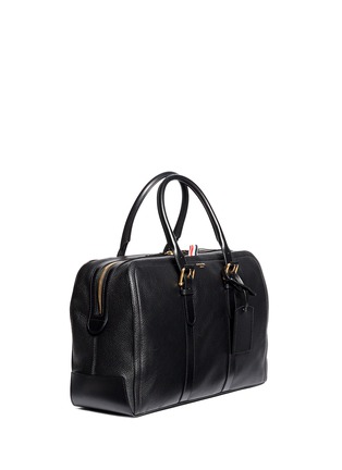 Figure View - Click To Enlarge - THOM BROWNE  - Leather duffle bag