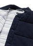 Detail View - Click To Enlarge - ALEX MILL - Rib collar cotton dobby hopsack puffer vest
