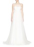 Main View - Click To Enlarge - DELPOZO - Made-to-Order<br/><br/>Lace bodice silk tulle bridal gown