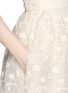 Colour Swatches - Click To Enlarge - DELPOZO - Made-to-Order<br/><br/>Flower embroidery Swiss organdy collar bridal gown