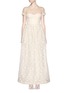Main View - Click To Enlarge - DELPOZO - Made-to-Order<br/><br/>Flower embroidery Swiss organdy collar bridal gown