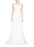 Main View - Click To Enlarge - DELPOZO - Made-to-Order<br/><br/>Lace appliqué silk tulle bridal gown