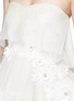 Detail View - Click To Enlarge - DELPOZO - Made-to-Order<br/><br/>Floral embroidery organdy layer bridal gown