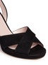Detail View - Click To Enlarge - KATE SPADE - 'Honey' glitter block heel suede sandals