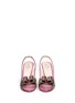 Figure View - Click To Enlarge - KATE SPADE - 'Charm' bow glitter slingback sandals