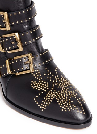 Detail View - Click To Enlarge - CHLOÉ - 'Susanna' stud nappa leather boots