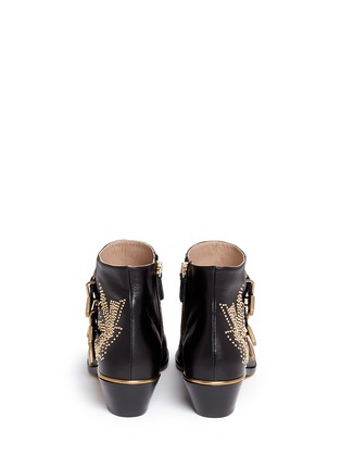 Back View - Click To Enlarge - CHLOÉ - 'Susanna' stud nappa leather boots