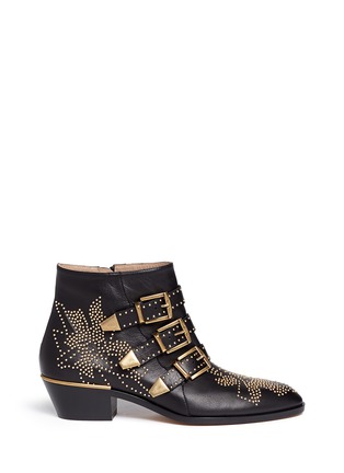 Main View - Click To Enlarge - CHLOÉ - 'Susanna' stud nappa leather boots
