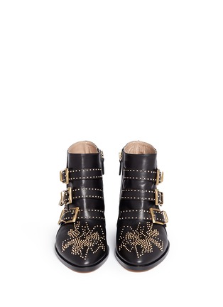 Figure View - Click To Enlarge - CHLOÉ - 'Susanna' stud nappa leather boots