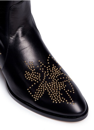 Detail View - Click To Enlarge - CHLOÉ - 'Susanna' stud leather knee high boots