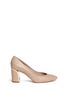 Main View - Click To Enlarge - CHLOÉ - 'Beckie' curve metal heel leather pumps
