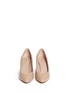 Figure View - Click To Enlarge - CHLOÉ - 'Beckie' curve metal heel leather pumps