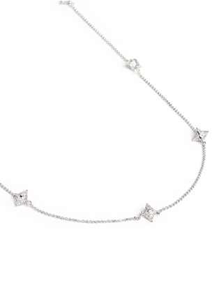 Detail View - Click To Enlarge - EDDIE BORGO - '9 Station' crystal pavé cone stud necklace