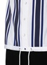 Detail View - Click To Enlarge - SACAI - Grosgrain stripe drawstring hem poplin shirt