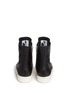 Back View - Click To Enlarge - RICK OWENS  - 'Sphinx' leather high top sneakers
