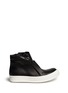 Main View - Click To Enlarge - RICK OWENS  - 'Island Dunk' lace-less leather high top sneakers