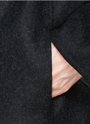 Detail View - Click To Enlarge - THE ROW - 'Augustus' wool melton belted wrap coat