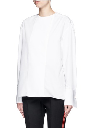 Front View - Click To Enlarge - LANVIN - Faille poplin shirt
