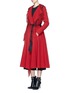 Figure View - Click To Enlarge - LANVIN - Fringe drape front wool blend coat