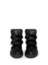 Figure View - Click To Enlarge - ANN DEMEULEMEESTER - Pony hair strap leather sneakers