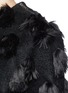 Detail View - Click To Enlarge - NICOPANDA - Faux fur polka dot sweater