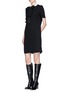 Figure View - Click To Enlarge - LANVIN - Neck tie satin-faced crepe dress