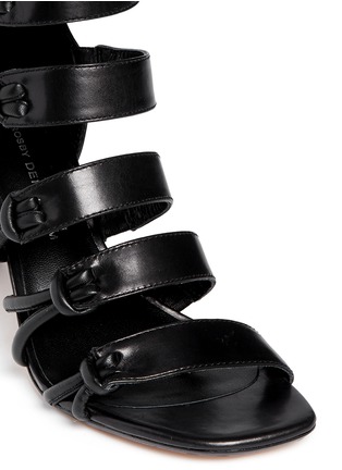 Detail View - Click To Enlarge - 10 CROSBY DEREK LAM - 'Tansey' asymmetric cord leather sandals