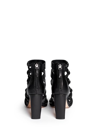 Back View - Click To Enlarge - 10 CROSBY DEREK LAM - 'Tansey' asymmetric cord leather sandals