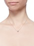Detail View - Click To Enlarge - LAZARE KAPLAN - 'Wedding' 18k white gold diamond pendant necklace