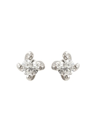 Main View - Click To Enlarge - LAZARE KAPLAN - Diamond 18k white gold earrings