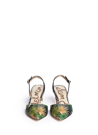 Figure View - Click To Enlarge - SAM EDELMAN - 'Carol' palm frond print leather pumps