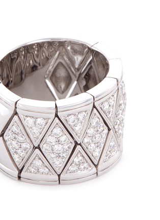 Detail View - Click To Enlarge - LC COLLECTION JEWELLERY - Diamond 18k white gold geometric ring