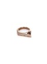 Main View - Click To Enlarge - LYNN BAN - 'Stackable Jagged Knuckle B' rose gold silver ring