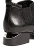 Detail View - Click To Enlarge - ALEXANDER WANG - Kori cutout heel leather booties