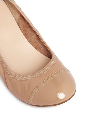 Detail View - Click To Enlarge - COLE HAAN - Milly patent toe-cap wedge pumps