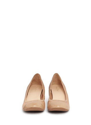 Figure View - Click To Enlarge - COLE HAAN - Milly patent toe-cap wedge pumps