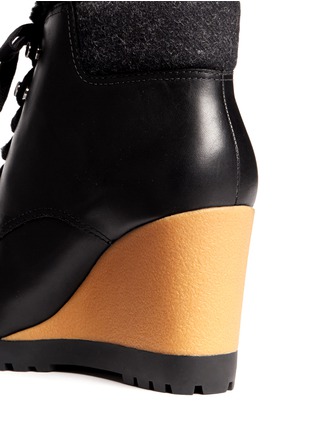 Detail View - Click To Enlarge - COLE HAAN - Henson waterproof leather wedge boots