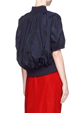 Back View - Click To Enlarge - SACAI - Open knit front nylon top