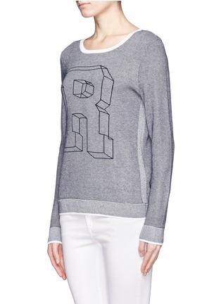 Front View - Click To Enlarge - RAG & BONE - Rina alphabet intarsia sweatshirt