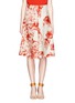 Main View - Click To Enlarge - STELLA MCCARTNEY - Floral wood-block print silk flare skirt