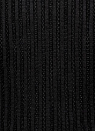 Detail View - Click To Enlarge - RAG & BONE - 'Box' mesh leather strap dress