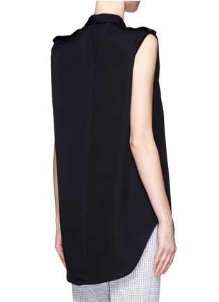 Back View - Click To Enlarge - 3.1 PHILLIP LIM - Rolled neck tank top